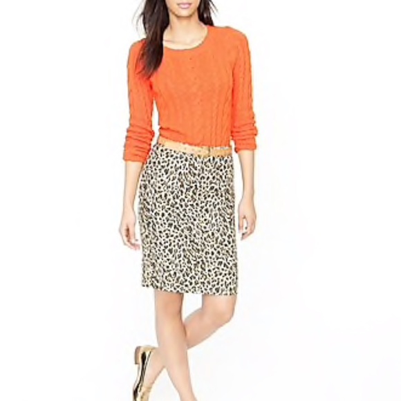J. Crew Leopard Pencil Skirt - Picture 2 of 5
